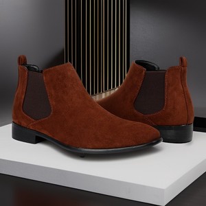 Nouvelles Bottes Oxford Chelsea JiuZhou C1231-6 en Cuir Véritable pour Hommes - Modèle Business Formel à Bout Pointu et Antidérapant - Meilleures Ventes 2026 - Product Image 2