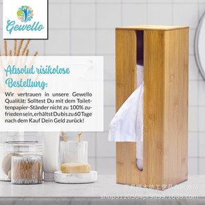Bamboo <b>Tissue</b> Storage Box Rectangular Wood <b>Colored</b> Covered Toilet <b>Paper</b> Holder For Bathroom - Product Image 4