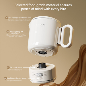 Ceool-Hervidor de té eléctrico inalámbrico, calentador de agua hirviendo automático portátil <span class=keywords><strong>con</strong></span> control de temperatura para el hogar, cocina, CB - Product Image 2