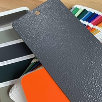 Peinture en poudre polyester à texture grossière sans TGIC, couleur blanc crème RAL 9001, avec finition froissée