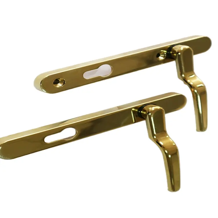 Chinese Factory OEM high quality PVD aluminum inner gold plated door handle