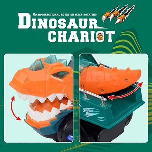 Giocattoli di dinosauro auto con luce lampeggiante e suoni, camion giocattolo per evitare ostacoli a 360 gradi, <span class=keywords><strong>macchinine</strong></span> di dinosauri giocattolo a batteria - Product Image 5