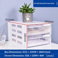 Boîte de rangement de documents et de données de type tiroir Zhengdong A4 sans serrure pour les feuilles de devis et contrats