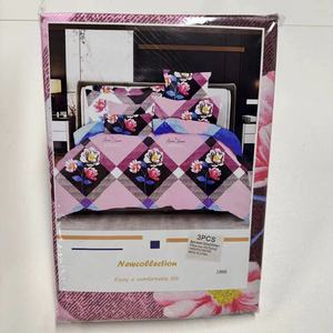 Parure de lit 3 pièces en microfibre style tendance – <span class=keywords><strong>Drap</strong></span> plat 3-en-<span class=keywords><strong>1</strong></span> à prix réduit pour lit double Queen Size - Product Image 6