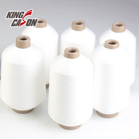 Fil à coudre élastique en polyester recyclé certifié GRS KINGCASON, qualité supérieure, fil recyclé DTY pour la couture, le tissage et le tricotage