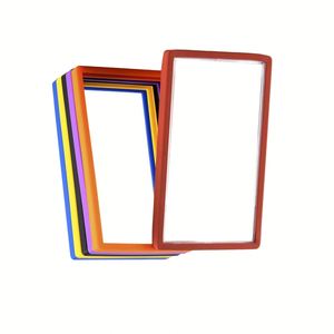 X527 35pt 3" X 4" Protège-cartes de collection transparent en PVC avec bordure colorée, Toploader standard pour cartes - Product Image 4