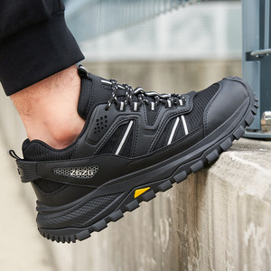 972-1, venta al por mayor, zapatos <span class=keywords><strong>de</strong></span> <span class=keywords><strong>seguridad</strong></span> para deportes al aire libre <span class=keywords><strong>de</strong></span> <span class=keywords><strong>verano</strong></span> para hombres, negro, EVA + suela <span class=keywords><strong>de</strong></span> goma, zapatos <span class=keywords><strong>de</strong></span> protección antideslizantes con punta <span class=keywords><strong>de</strong></span> acero - Product Image 4