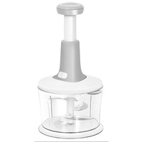 1,5 L Handpers Voedselsnijder Vlees Fruit Groenten Snijmachine Uien Knoflook Peper Chopper Mini Food Processor Handmatige Chopper