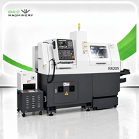 Tour CNC de type suisse RS205 haute précision avec tête mobile, centre de tournage et fraisage, barre de 20 mm max. pour petites pièces métalliques de type arbre