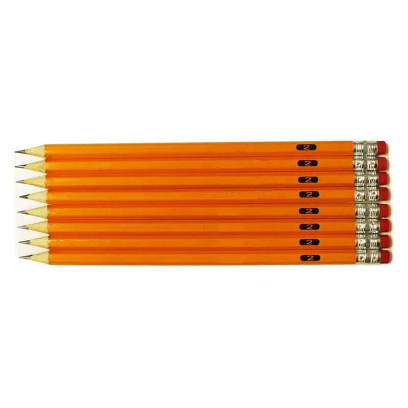 2024新学期カスタム木製鉛筆HBリード六角鉛筆カスタムロゴ付き