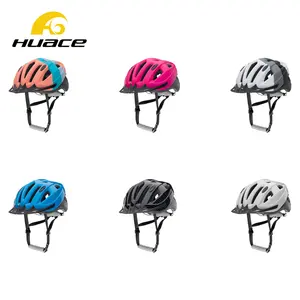 HUACE 56cm- 61cm M/L/XL white black pink sports cycling helmet visor mountain bike cascos de bicicleta