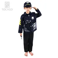 Sıcak satış çocuklar cadılar bayramı karnaval polisi adam kostüm cop kostüm polis kıyafet çocuklar için