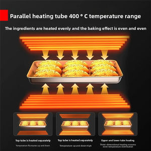 <span class=keywords><strong>Horno</strong></span> Eléctrico/a Gas de 1, 2 o 3 Niveles con 1/2/3/4/6/8/9/12 Bandejas para Pretzels, Galletas, Pan y Bizcochos - Precio - Product Image 6