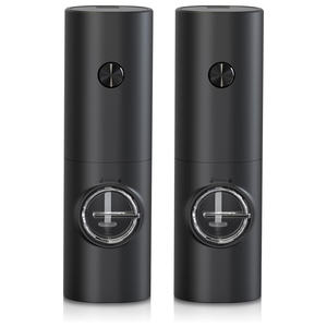 Juego de Molinillos de Sal y Pimienta, Botella para Especias, Molinillo de Pimienta Eléctrico Negro - Product Image 1