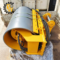 Compacteur à tambour en acier de 700 mm de diamètre pour excavatrice de 17-20 tonnes, fréquence de vibration 2000 tr/min, pour POWO