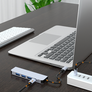SYONG 5 合 1 USB 集线器，带 4K HDMI、100W 电源端口 USB C 适配器多端口适配器，USB C 集线器适用于笔记本电脑 <span class=keywords><strong>MacBook</strong></span> iPad Pro - Product Image 4