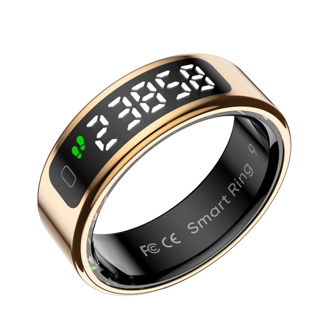 Health Monitoring Waterproof Inteligente Smart Finger Ring Wireless Charging Stainless Smart Health Ring Fitness Tracker
