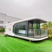 2025 Maison Conteneur Écologique Moderne, Préfabriquée, Petite Maison Mobile, Cabine Tendance, Pod Dirigeable Mini Hôtel, Maison Capsule Spatiale