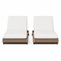 Chaise longue d'extérieur en teck rétro, style nostalgique, imperméable, mobile, en bois massif, pour piscine, patio, plage, villa, hôtel, bord de mer