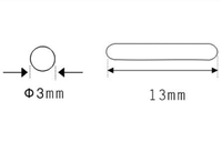 YIAN G-004 Bioglass RFID/NFC ISO 1184/85 Mini Tag pour poissons, chiens, chats - Écriture possible 512 bits 134,2 kHz Fréquence -20~70 Température