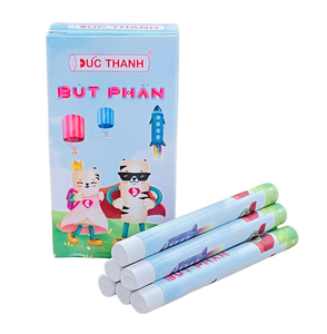 Marcadores de Tiza Sólida Blanca Premium, 10 Unidades/Caja, Sin Polvo, Envasados, para Escribir en Pizarra, Exportación B2B - Product Image 1