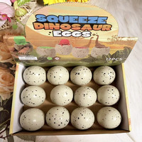 Jouet anti-stress œuf de dinosaure à presser - Dinosaures mignons créatifs en caoutchouc thermoplastique à faire éclore
