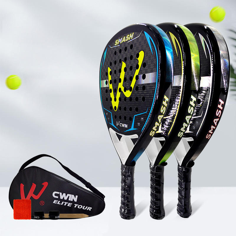 Cwin 4013 Padel Racket Raqueta de pádel CWIN 12K de fibra de carbono con núcleo de espuma ...