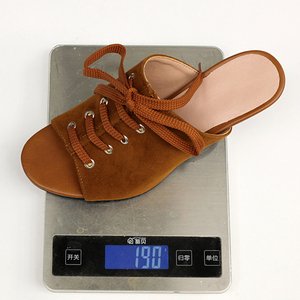 Low Price Women Suede High Heels Stiletto Summer Open Toe on Mules Shoes Dress Front <b>Lace</b> <b>up</b> <b>Pumps</b> - Product Image 6