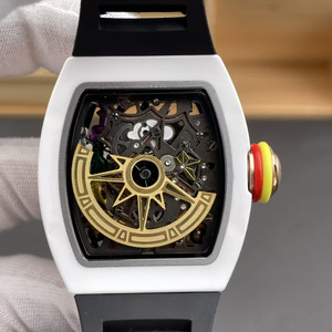 Montre mécanique entièrement automatique pour homme, haut de gamme, design de dessin animé, cadran squeletté avec visage souriant, tourbillon multi-éléments - Product Image 3