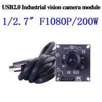 Módulo de Cámara USB F22 1080P 3.6mm, Visión Artificial sin Distorsión para Android y PC, Cámara Industrial de 90 Grados
