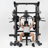 Station de musculation multifonctionnelle tout-en-un Smith Machine, équipement de musculation robuste pour entraînement fonctionnel