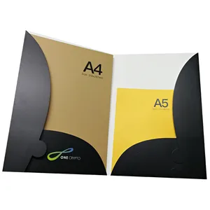 तेजी से वितरण कस्टम विज्ञापन पदोन्नति a4 a5 कागज दस्तावेज़ दो जेब के साथ प्रस्तुति फ़ाइल फ़ोल्डर