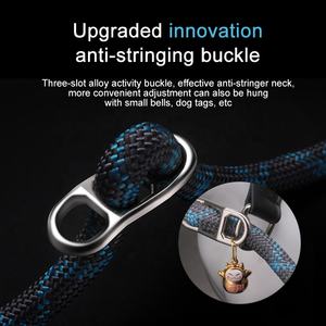 OEM Durable Collar Reflective Rope <b>Slip</b> <b>Lead</b> <b>Dog</b> Leash with P Chain - Product Image 3