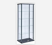 Étagère Vitrine En Verre Cabinet avec Chrome Support Poutres Armoire Magasin Affichage Vitrine Offre Spéciale sur Le Marché AMÉRICAIN