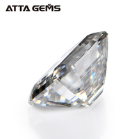 Gema suelta de diamante moissanita, corte de Esmeralda, excelente, claridad blanca incolora, VVS, para joyería