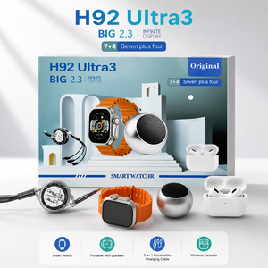 นาฬิกาอัจฉริยะ H92 Ultra3 รุ่น Infinite ชุดของขวัญนาฬิกาข้อมือพร้อมลำโพง หูฟัง และสายชาร์จ - Product Image 1