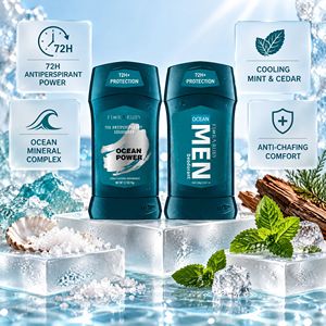 Desodorantes en barra veganos orgánicos al por mayor para hombre, recambio personalizado, 72 horas de duración, antitranspirante y abrillantador de axilas. - Product Image 3