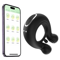 Vibromasseur APP pour amour conjoint élargissement délai Extender Rechargeable Sex toys APP fournisseur Silicone Cock Ring pour pénis