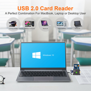 Lector de Tarjetas Inteligentes ZOWEETEK <span class=keywords><strong>4</strong></span> en 1, Lector de Tarjetas de Memoria USB SD TF, ISO 7816 EMV CAC ID IC SIM ATM, Lector y Escritor de Tarjetas con Chip - Product Image 4