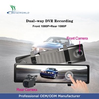 Kamera Mobil Laris Manis 12 Android 8.1 GPS Perekam Navigasi Video Wifi Kamera Lensa Ganda Spion 4g Mirror Dashcam