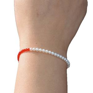 Zhuji <b>Freshwater</b> 4-5mm Near Circular White <b>Pearl</b> <b>Bracelet</b> Strong Light Minimalist Handmade S925 Silver Fine Flaws for Baby - Product Image 5