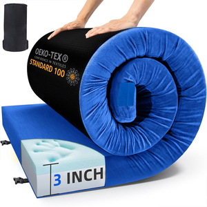 <span class=keywords><strong>Matelas</strong></span> <span class=keywords><strong>de</strong></span> camping portable en mousse à mémoire <span class=keywords><strong>de</strong></span> forme, pliable, 3 pouces d'épaisseur, mousse à mémoire <span class=keywords><strong>de</strong></span> forme haute densité, pour tente, voiture <span class=keywords><strong>et</strong></span> randonnée - Product Image 1