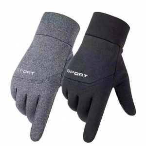 Gants de cyclisme unisexes haut de gamme en coton, respirants, compatibles écran tactile, avec fermeture à cordon - Product Image 2