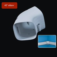 Ensemble de gaines de protection décoratives en PVC pour climatiseur split, pour installation murale intérieure et extérieure