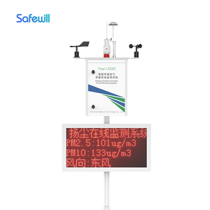 Système de surveillance environnementale de la qualité de l'air Safewill, station météo à distance ES80A-Y8, température, humidité, vent, pluie, ES80A - Product Image 1
