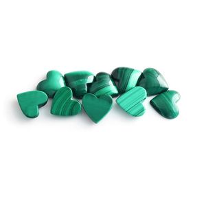 Haute qualité grande taille coeur coupe pierre précieuse Nature's Double Cabochon <span class=keywords><strong>Malachite</strong></span> vert avec <span class=keywords><strong>de</strong></span> bons avantages <span class=keywords><strong>Malachite</strong></span> - Product Image 5