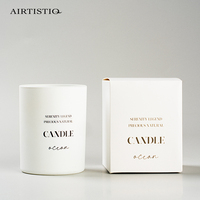 Luxueux coffret cadeau de bougie parfumée roseau en verre céramique mate vente chaude pour les vacances Diwali et la fête des pères pour les bars