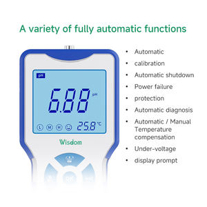 PH-mètre WISDOM PHM-W-611 Grand écran LCD Microprocesseur intégré PH-mètre portable - Product Image 6