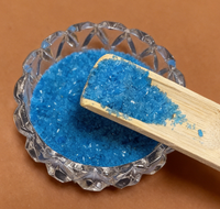 Sulfate de cuivre pentahydraté CuSO4.5H2O, poudre cristalline bleue transparente, qualité alimentaire, additif pour l'alimentation animale