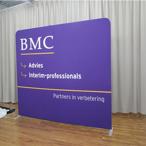 重型弹出式展示架促销张力织物墙贸易展活动背景 - Product Image 5